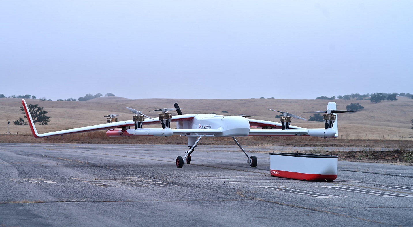 Elroy Air's 'Chaparral' and cargo pod. (Elroy Air)