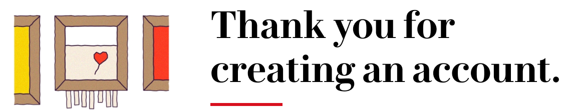 Thank you for creating an account