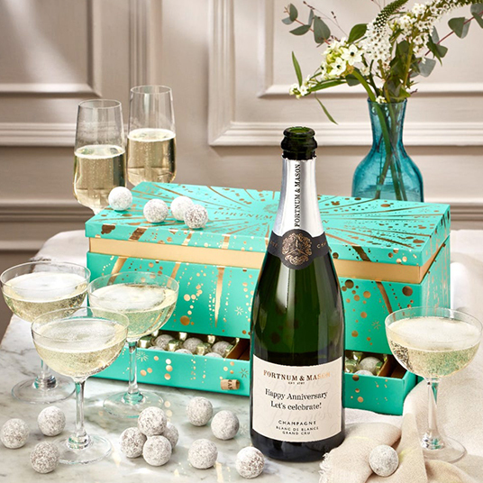 Personalised Champagne & Chocolate Gift Box