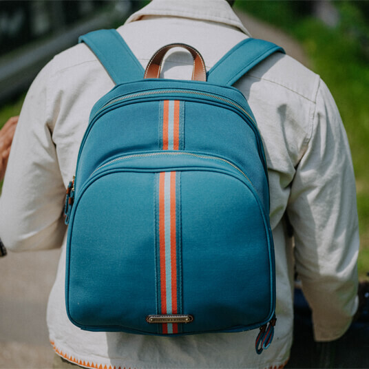 Fortnum's Two Person Canvas Picnic Backpack