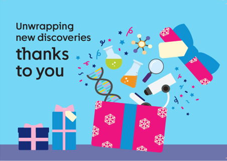 Our final Christmas Thanking Card – designed with people affected by cancer