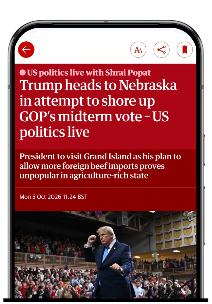 The Guardian app image
